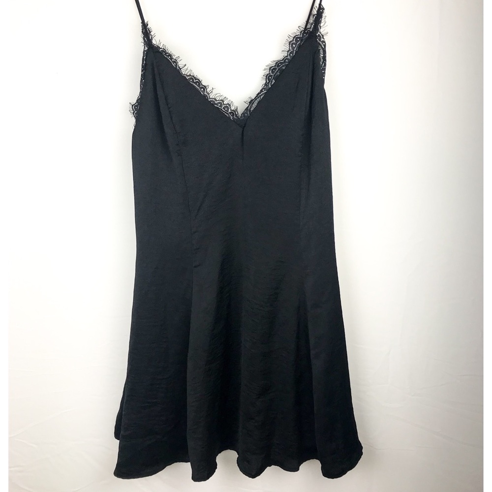 Sadie & Sage Black Silky Dress/Nighty